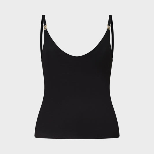 Debardeur Noir Versace 2000 par Donatella Versace