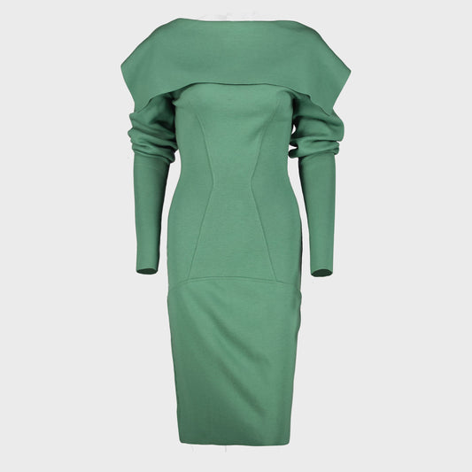 Robe Laine Verte AlaÏa FW 1987 par Azzedine Alaia