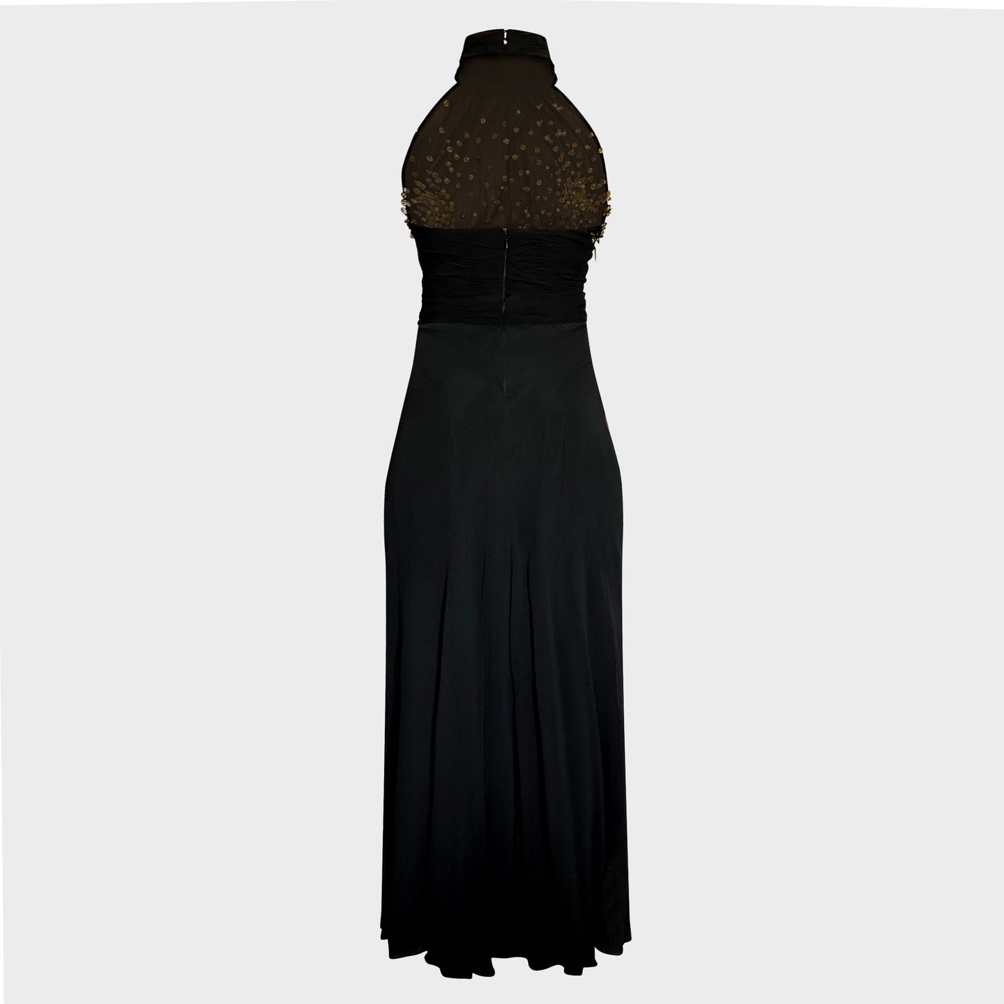 Robe Halter Brodée 1970 par Loris Azzaro