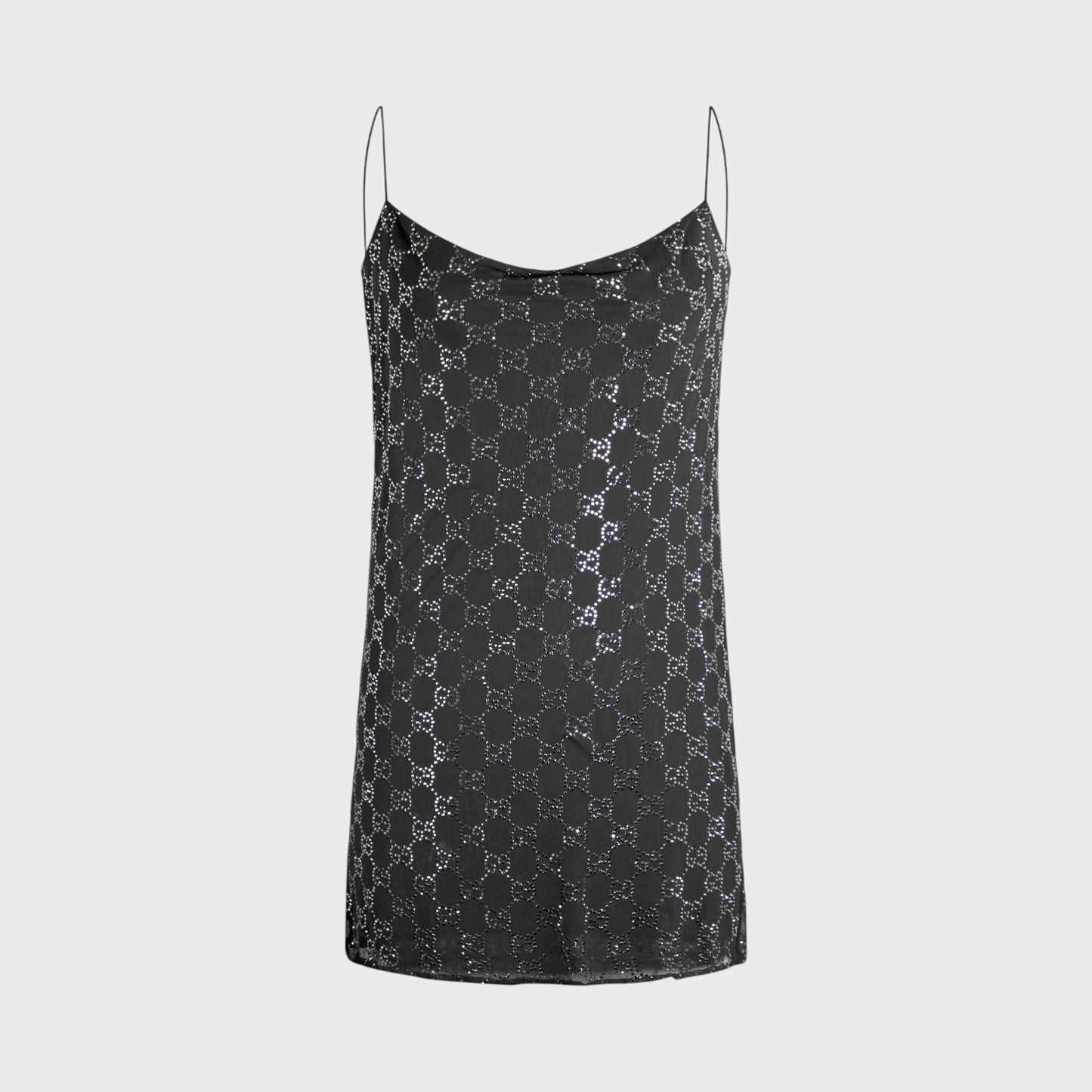 Crystal-Embellished GG Chiffon Mini Dress Gucci SS 1998 by Tom Ford