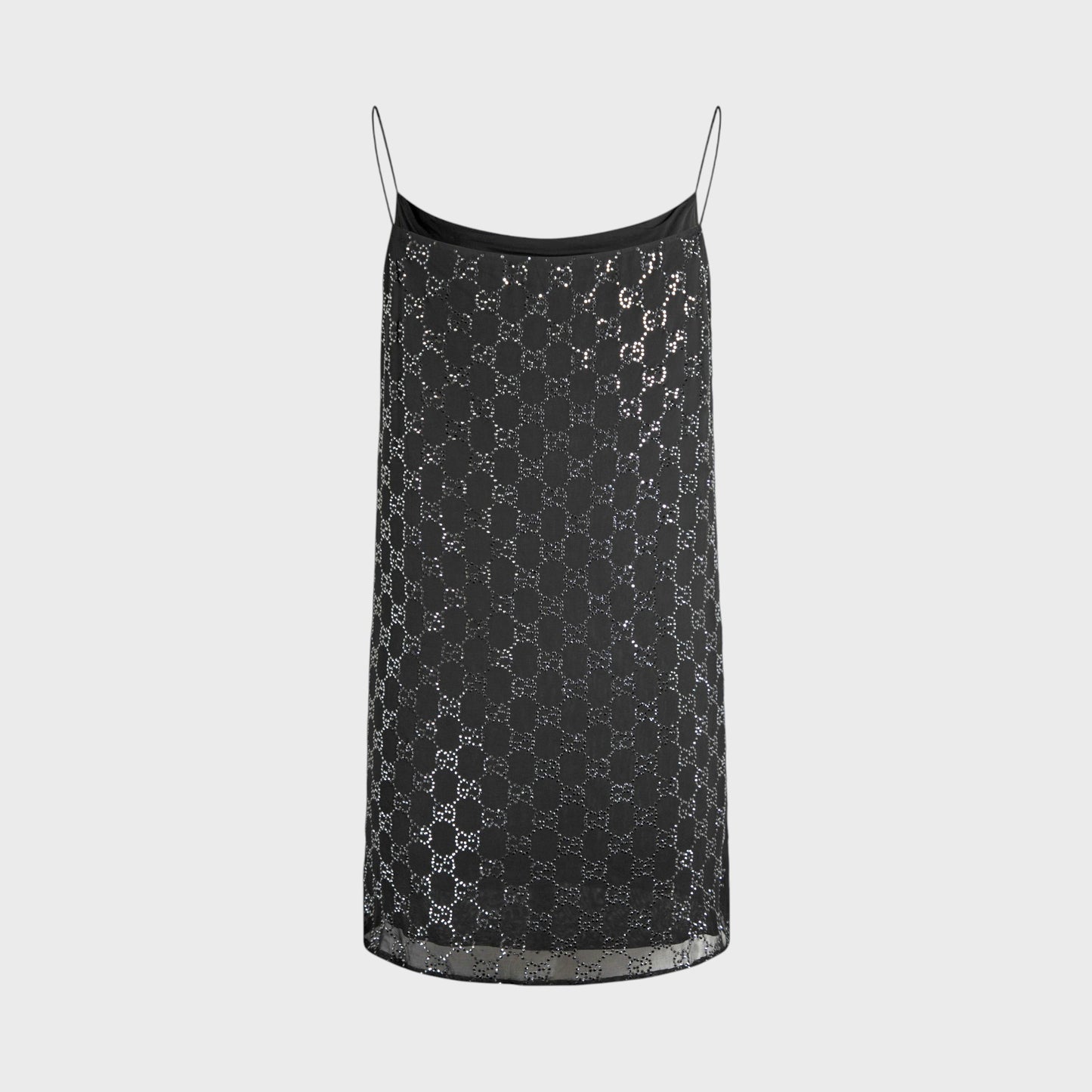 Crystal-Embellished GG Chiffon Mini Dress Gucci SS 1998 by Tom Ford
