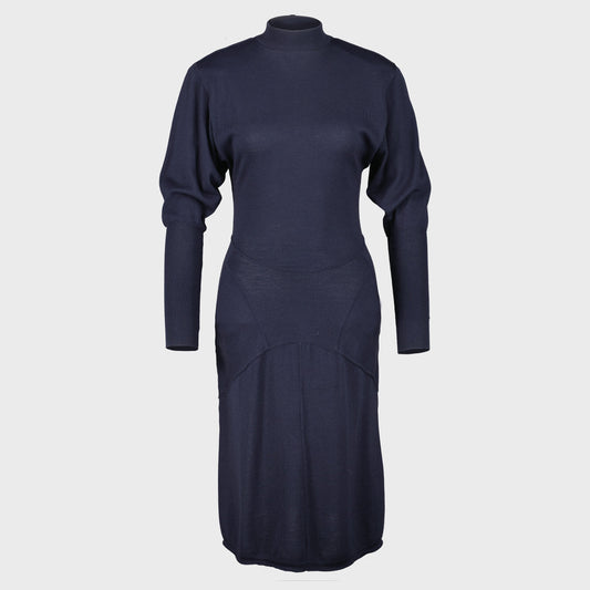 Robe Maille Bleu Alaia FW 1984 par Azzedine Alaia