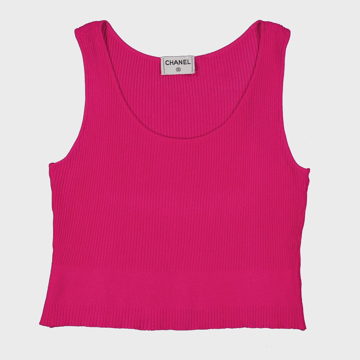Débardeur Rose Chanel 1990 par Karl Lagerfeld