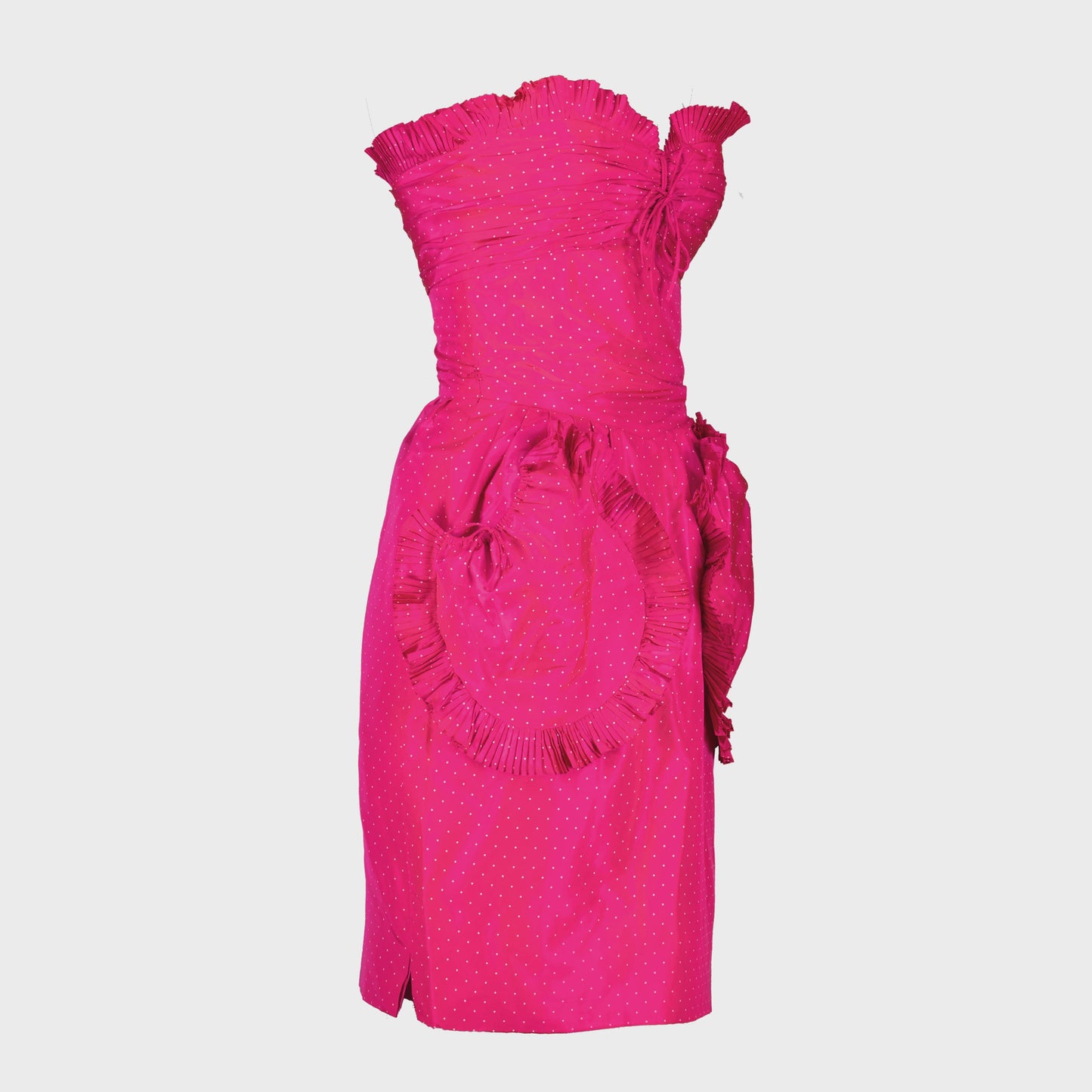 Robe Cocktail Fuchsia Nina Ricci 1980 par Gerard Pipart
