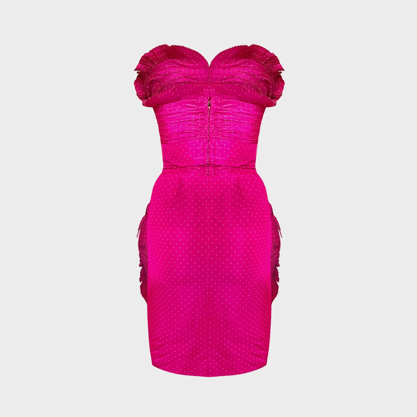 Robe Cocktail Fuchsia Nina Ricci 1980 par Gerard Pipart
