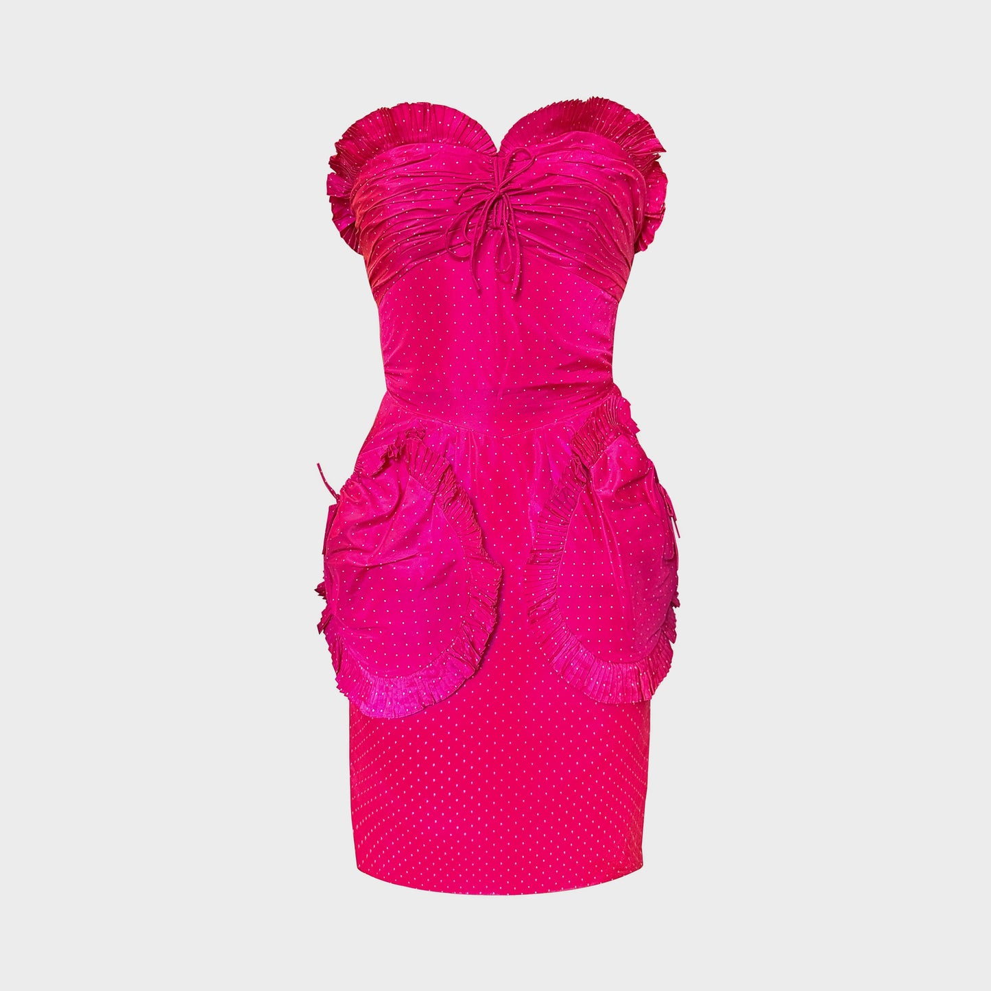 Robe Cocktail Fuchsia Nina Ricci 1980 par Gerard Pipart