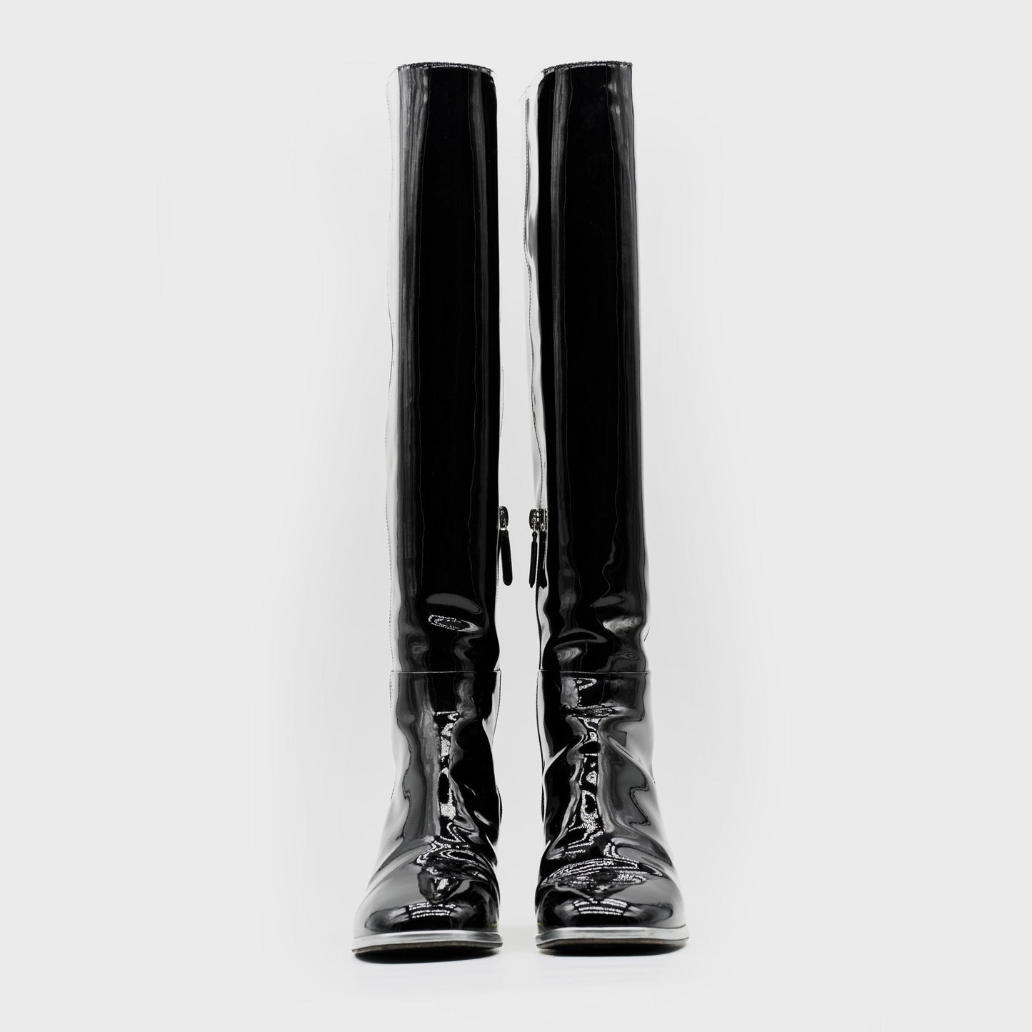 Bottes Cuir Vernis Chanel par Karl Lagerfeld