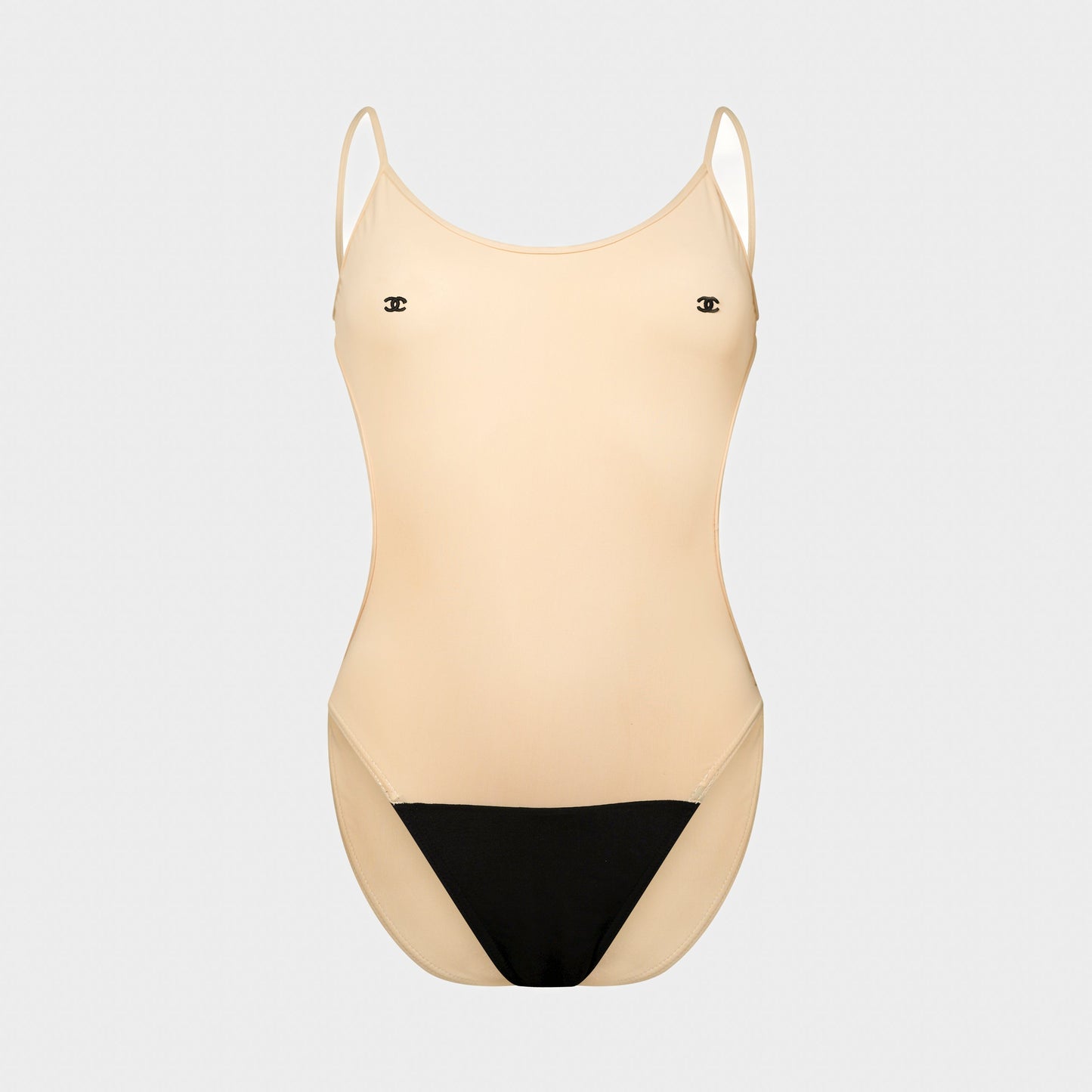 Maillot de Bain Beige Chanel 1990 par Karl Lagerfeld