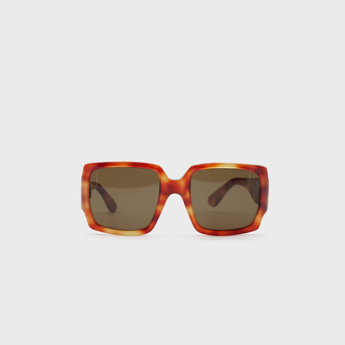 Brown Squared Sunglasses Thierry Mugler 1990s
