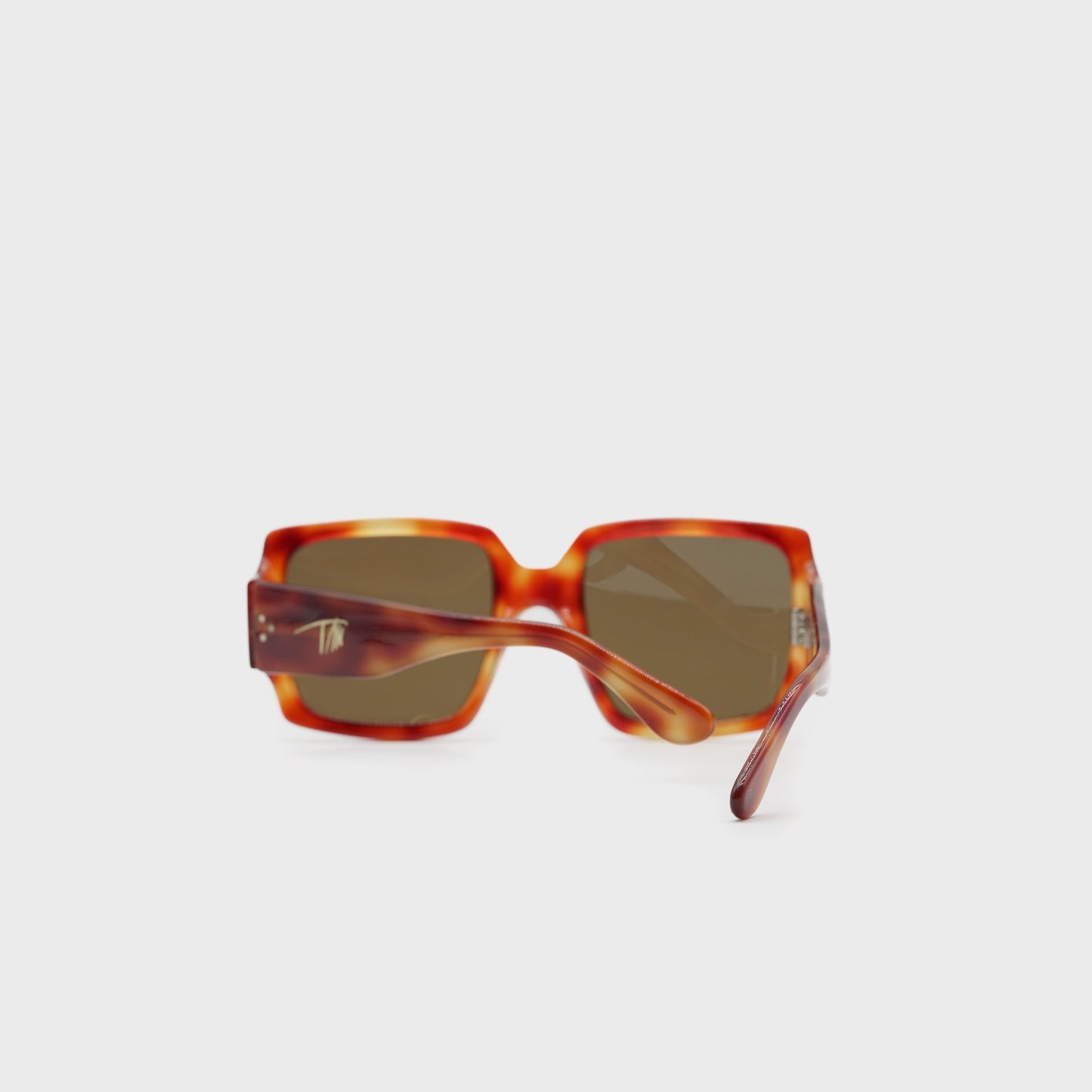 Brown Squared Sunglasses Thierry Mugler 1990s
