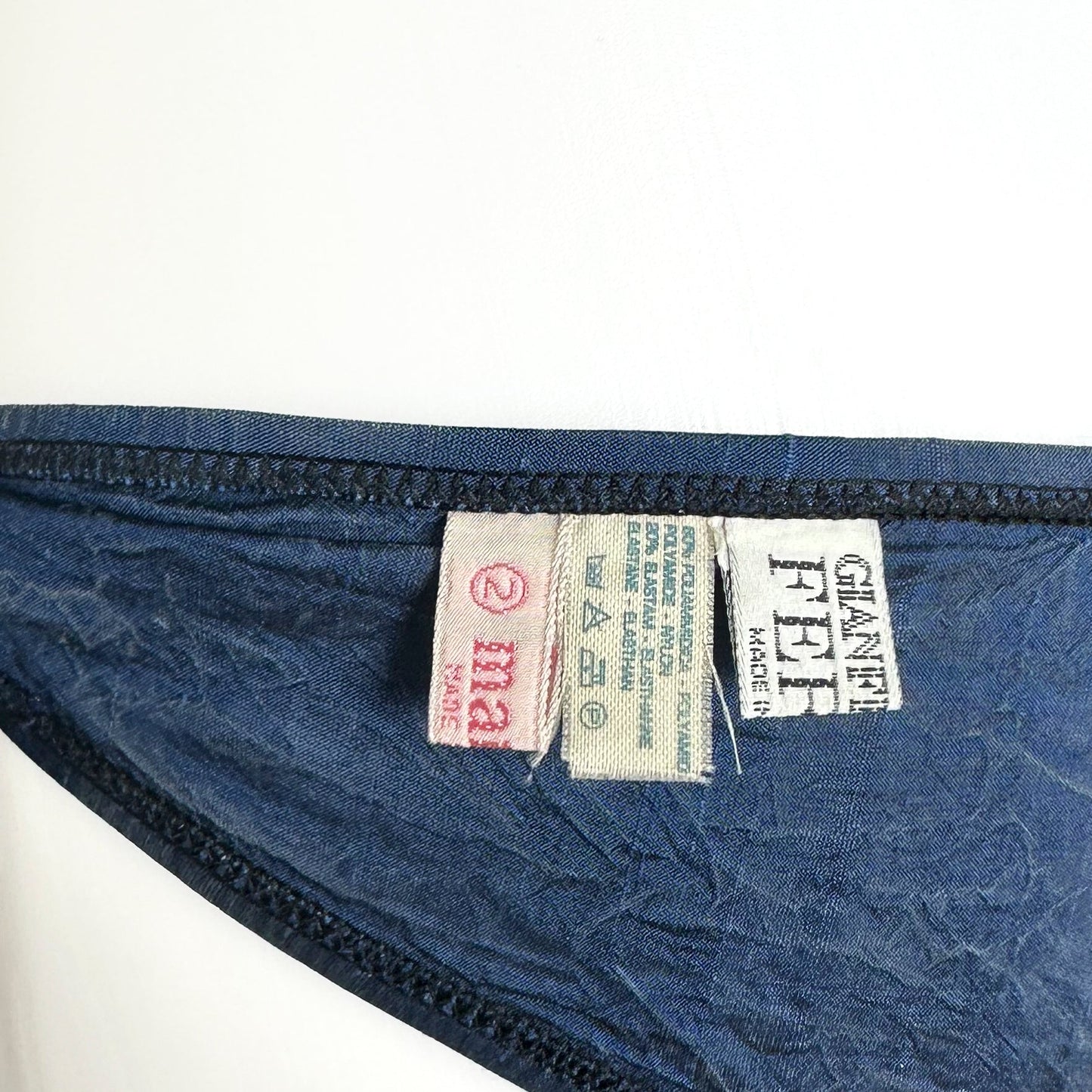 Maillot de Bain 2 Pieces Bleu Gianfranco Ferré 1990