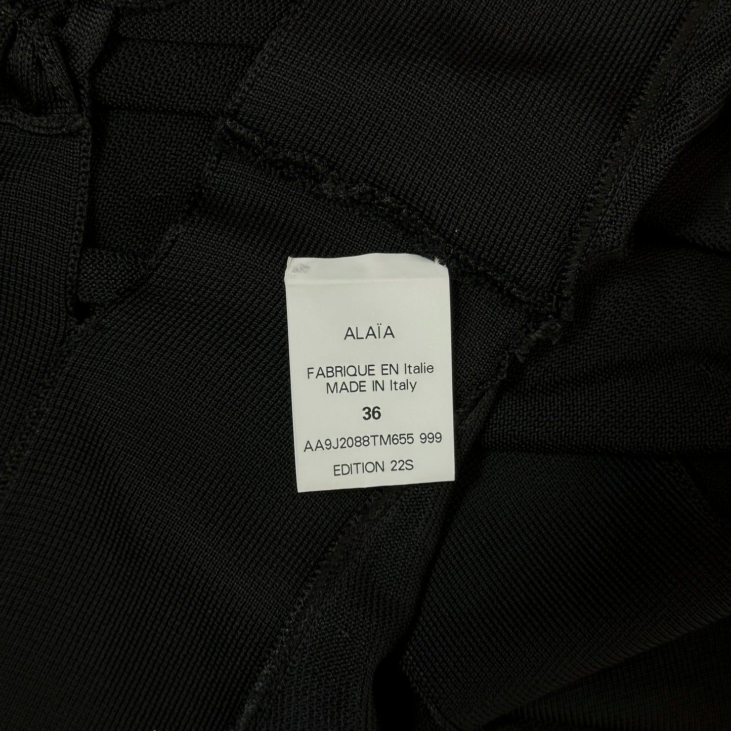 Jupe Maille Noir Alaia FW 1986 par Azzedine Alaia