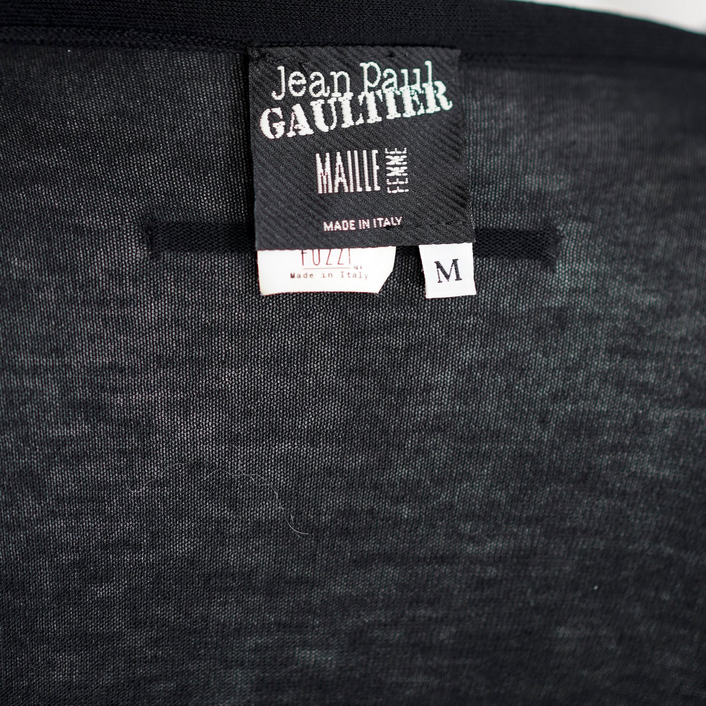 Robe Maille Noir Jean Paul Gaulier SS 2009