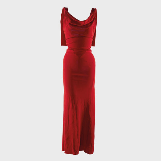 Robe Jersey Rouge Alaia par Azzedine Alaia