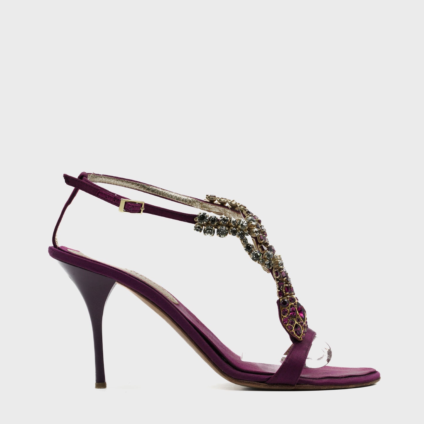 Sandales Pourpre Serpent Roberto Cavalli 2000