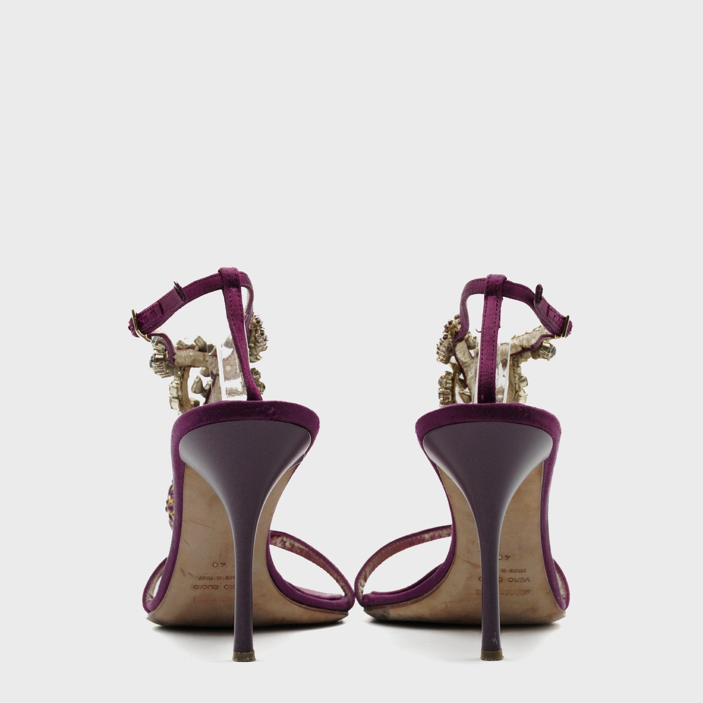 Sandales Pourpre Serpent Roberto Cavalli 2000