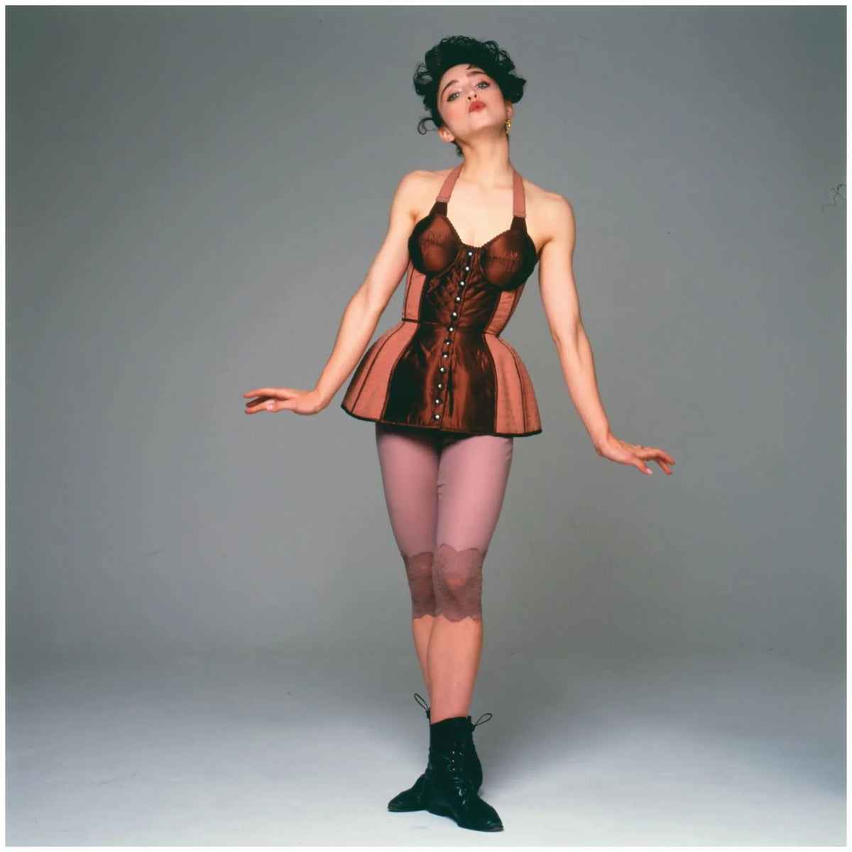 Black Lace Cone Bra Bustier Jean Paul Gaultier SS 1988