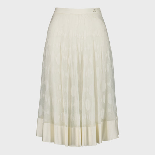 Jupe Blanche Chanel SS 2016 par Karl Lagerfeld