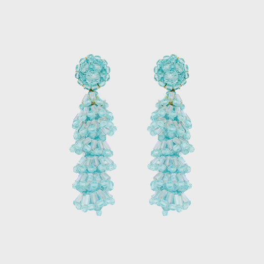 Paire de Clips en Perle Bleues Azur Coppola e Toppo