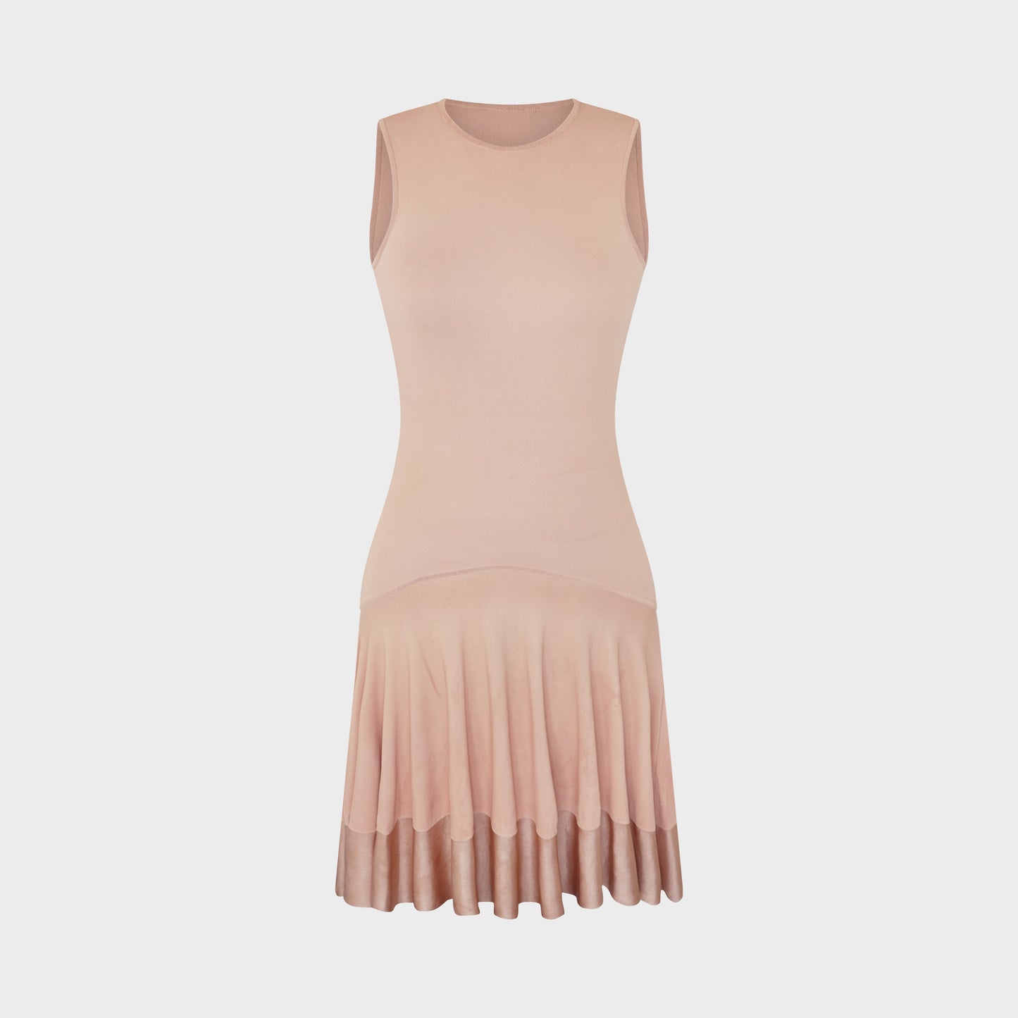 Robe Rose Poudrée Maille Alexander McQueen 2003