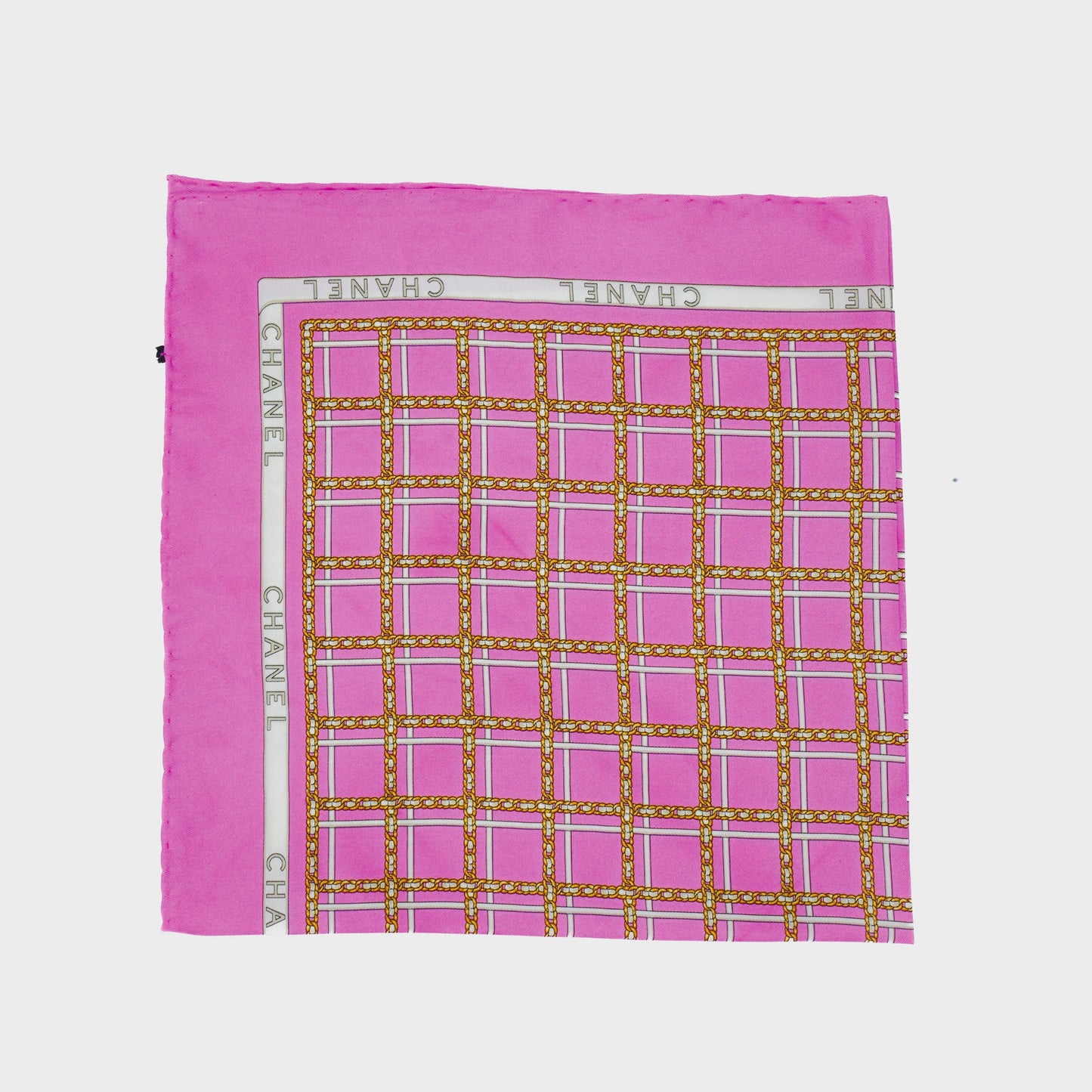 Foulard Rose Chanel 1990 par Karl Lagerfeld