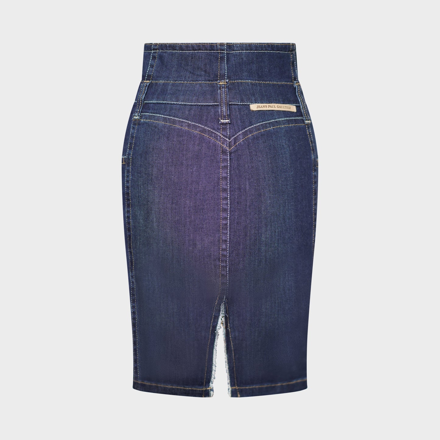 Jupe Denim Superposition Jean's Paul Gaultier 1990 par Jean Paul Gaultier