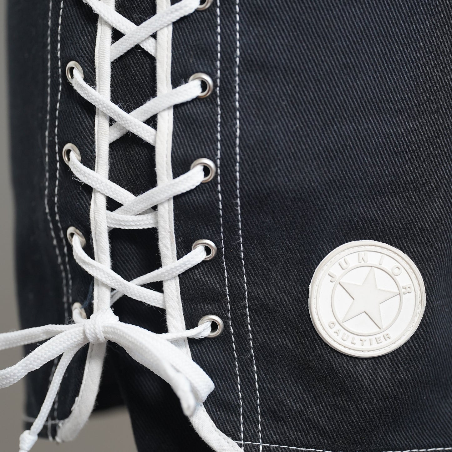Jupe Denim Laçage Junior Gaultier SS 1992 par Jean Paul Gaultier