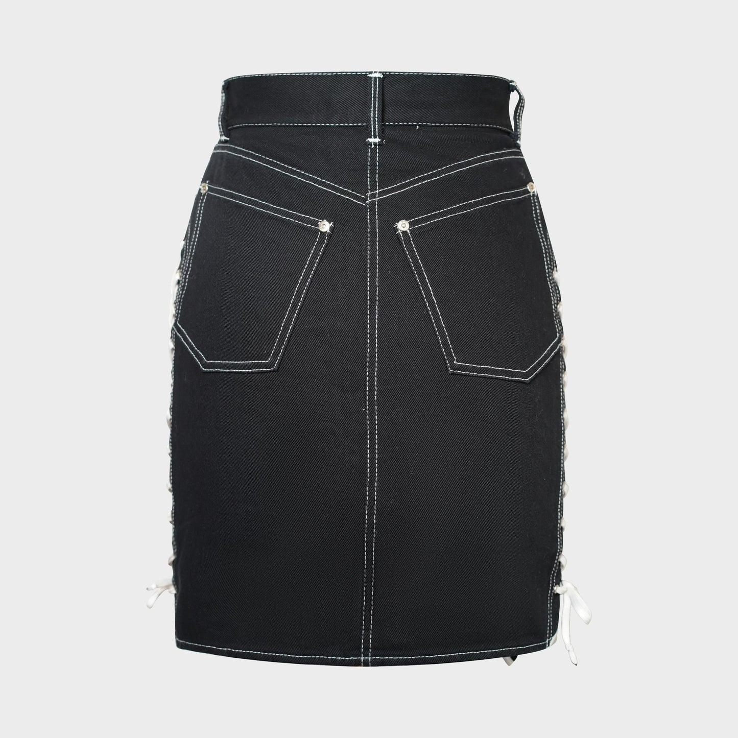 Jupe Denim Laçage Junior Gaultier SS 1992 par Jean Paul Gaultier