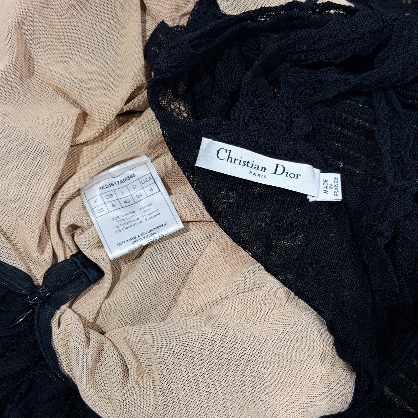 Black Knitwear Dress Christian Dior SS 2009 by John Galliano