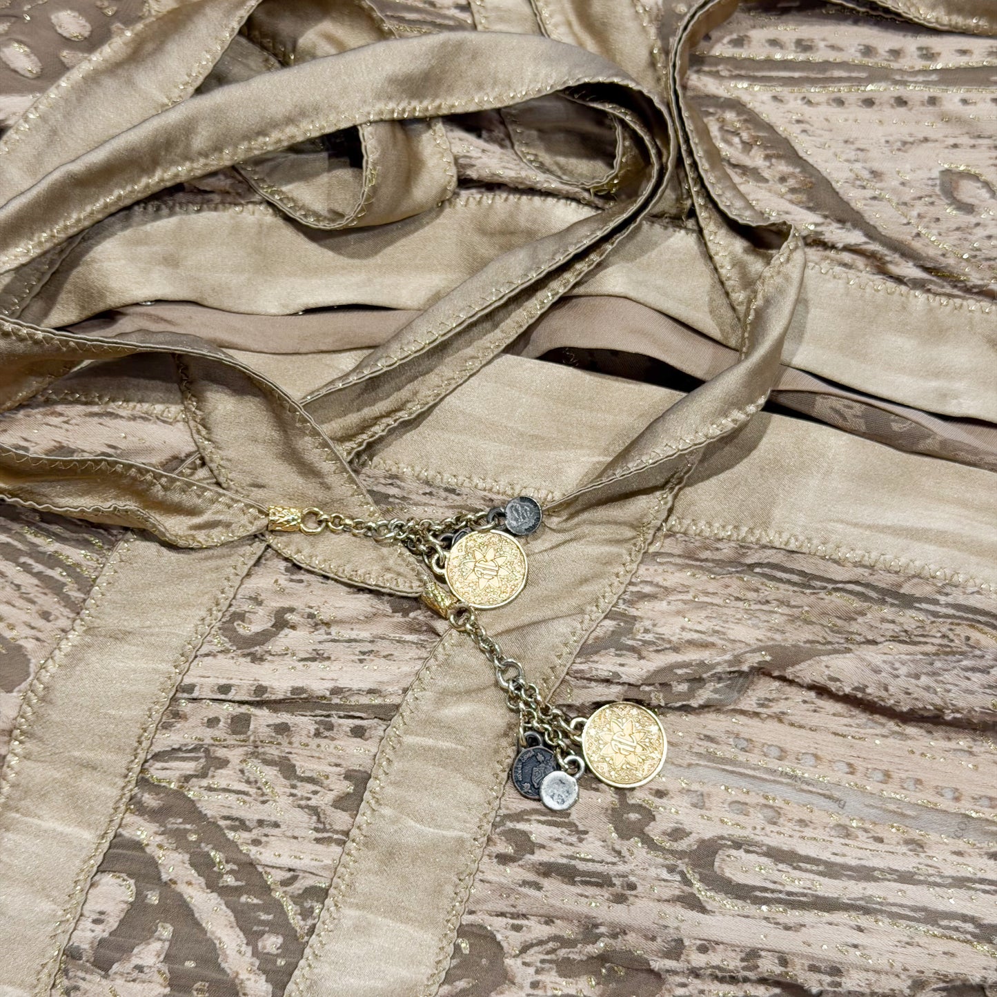 Metallic Silk Jacquard Halter Top Roberto Cavalli SS 2004
