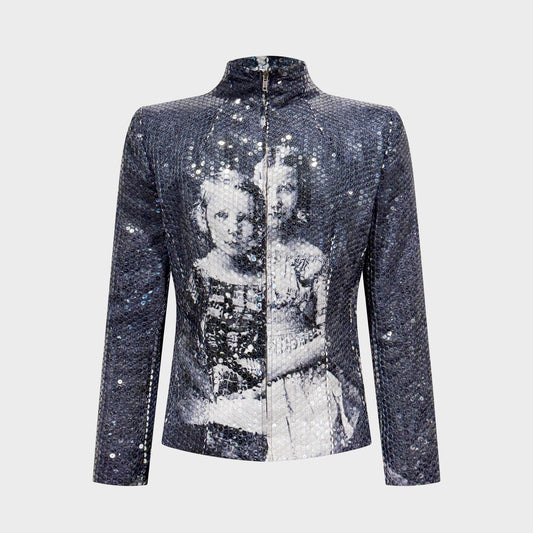 Portrait Sequin Jacket "Romanov" Alexander Mcqueen FW 1998
