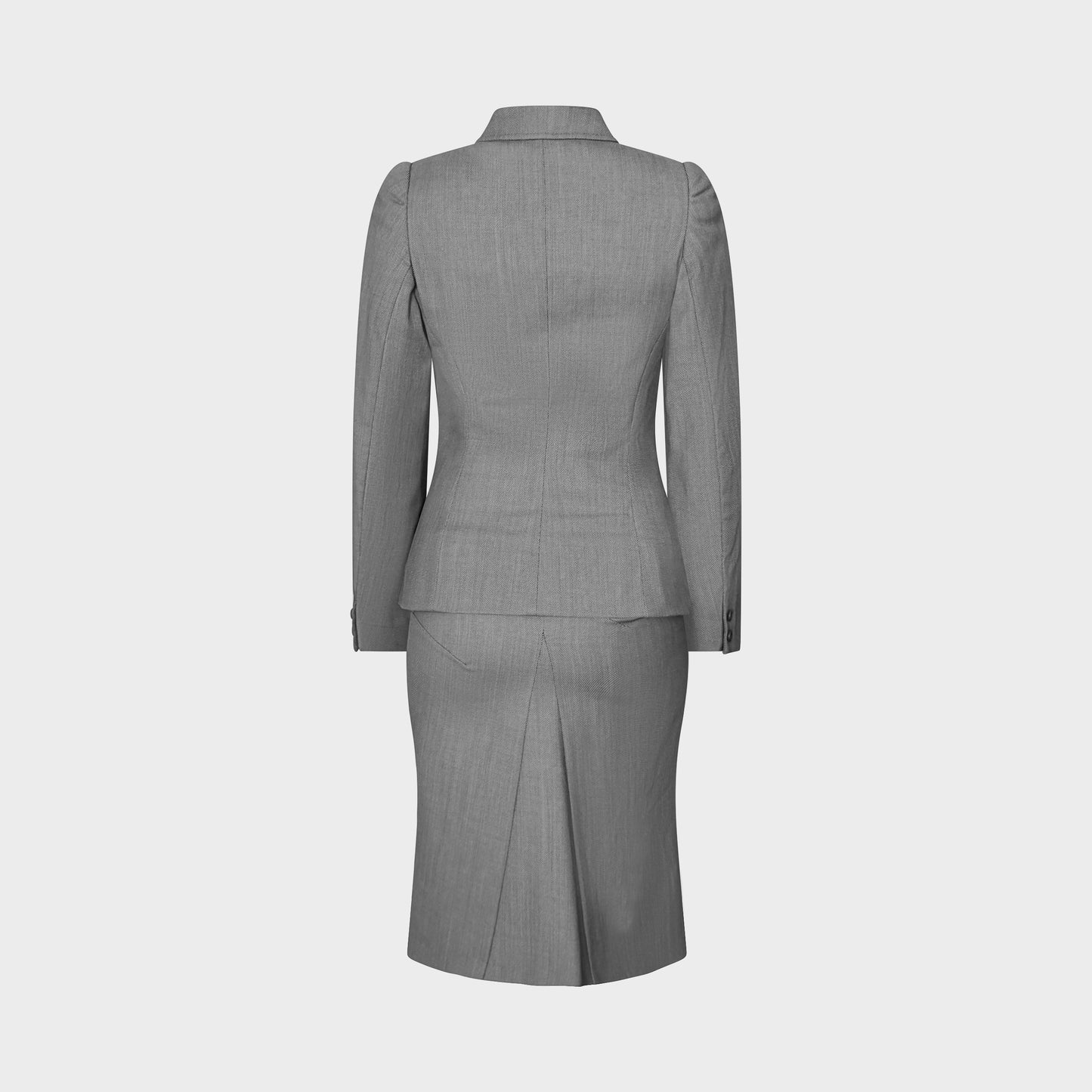Grey Tailored Suit Set Alexander McQueen FW 2000