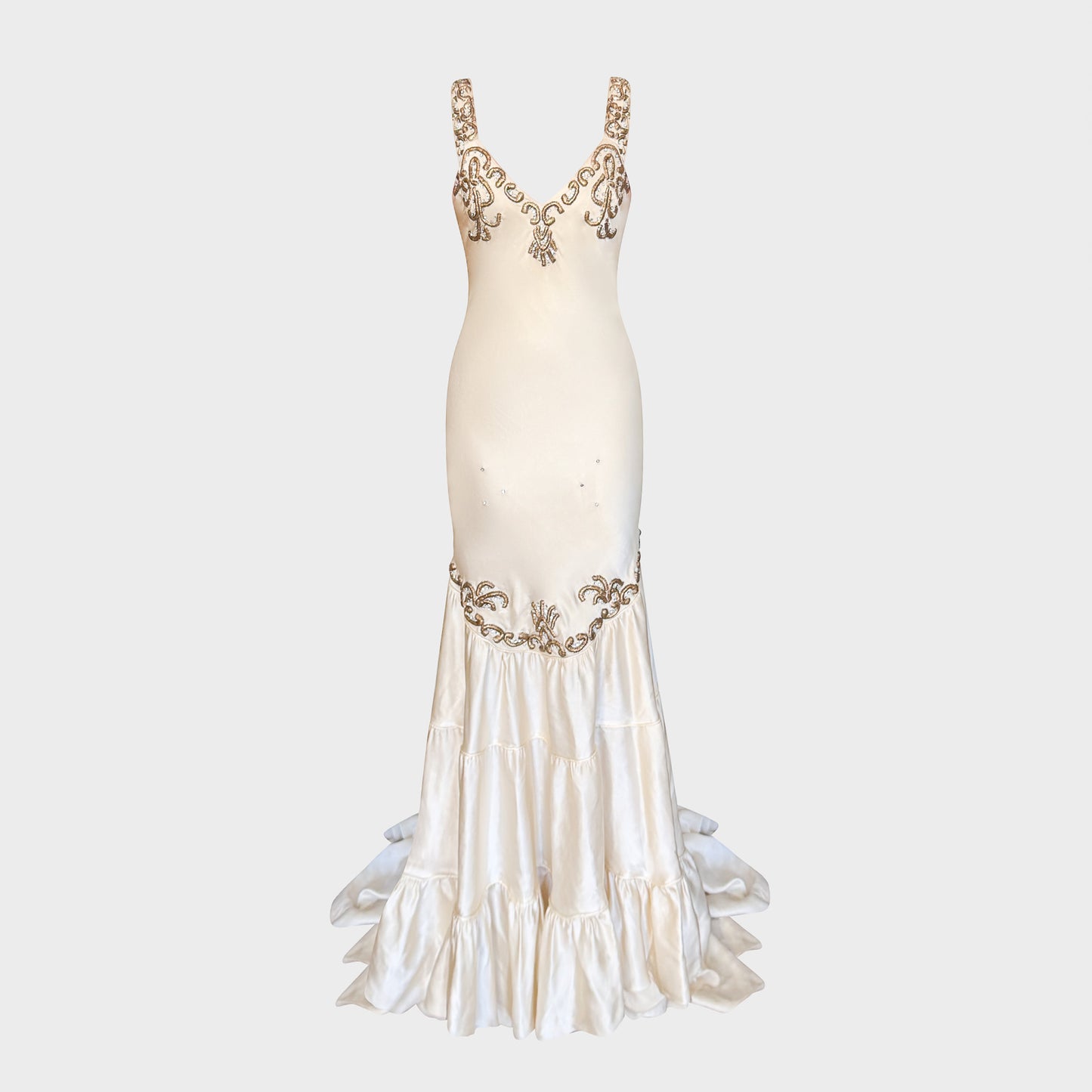 Beige Wedding Dress Roberto Cavalli SS 2004