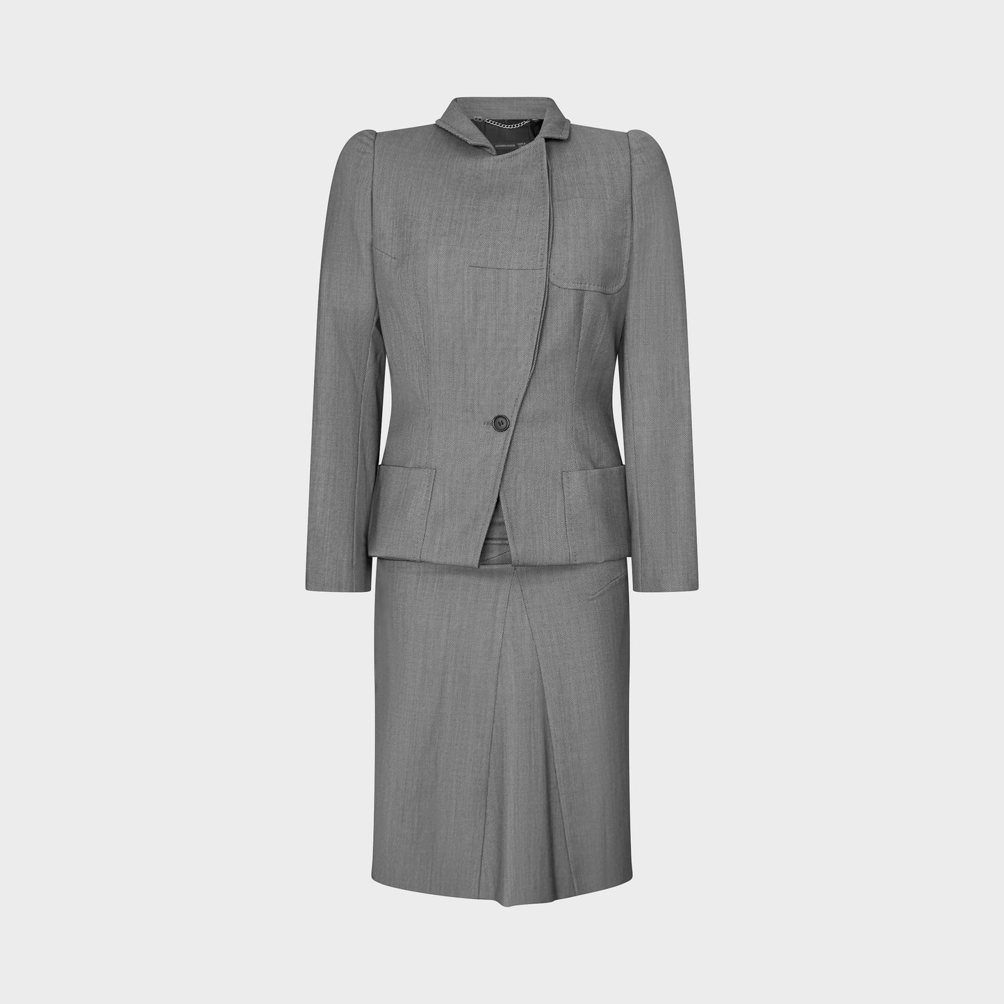 Grey Tailored Suit Set Alexander McQueen FW 2000