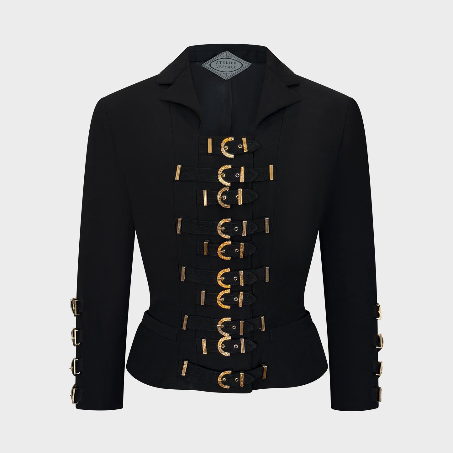 Black "Bondage" Jacket Atelier Versace FW 1992