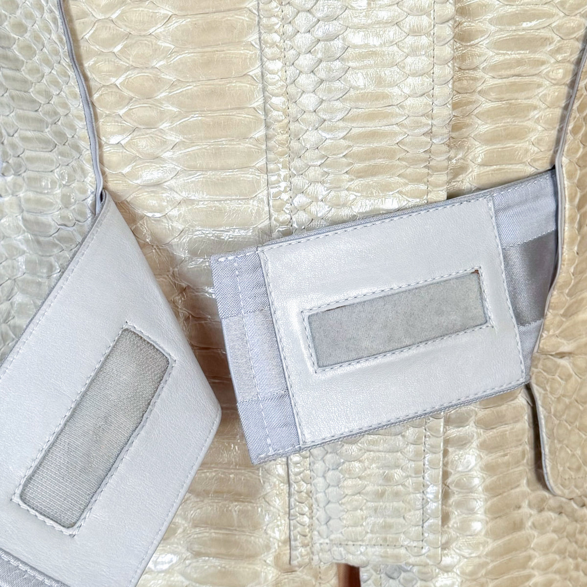 Runway Beige Python & Mink Belted Jacket Gucci FW 2004 by Tom Ford