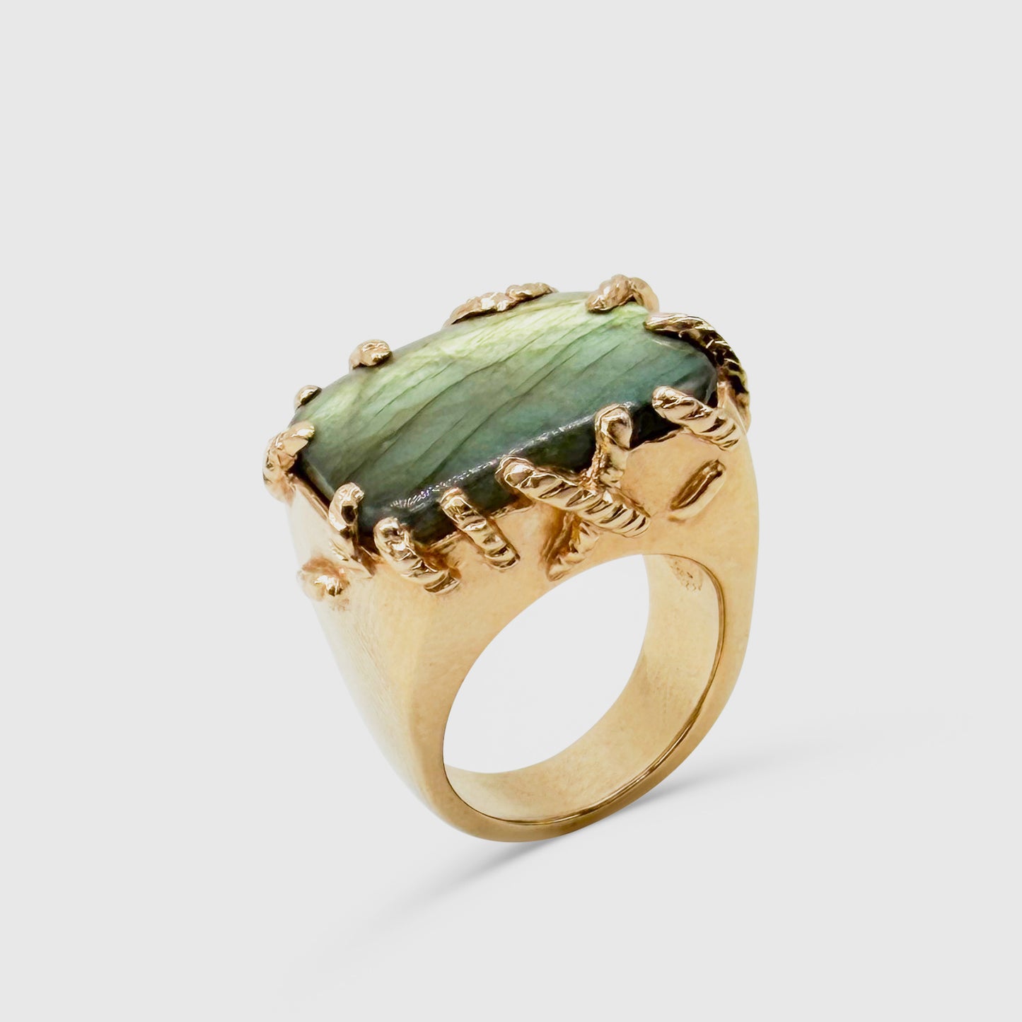 Malachite Ring Christian Lacroix 1990
