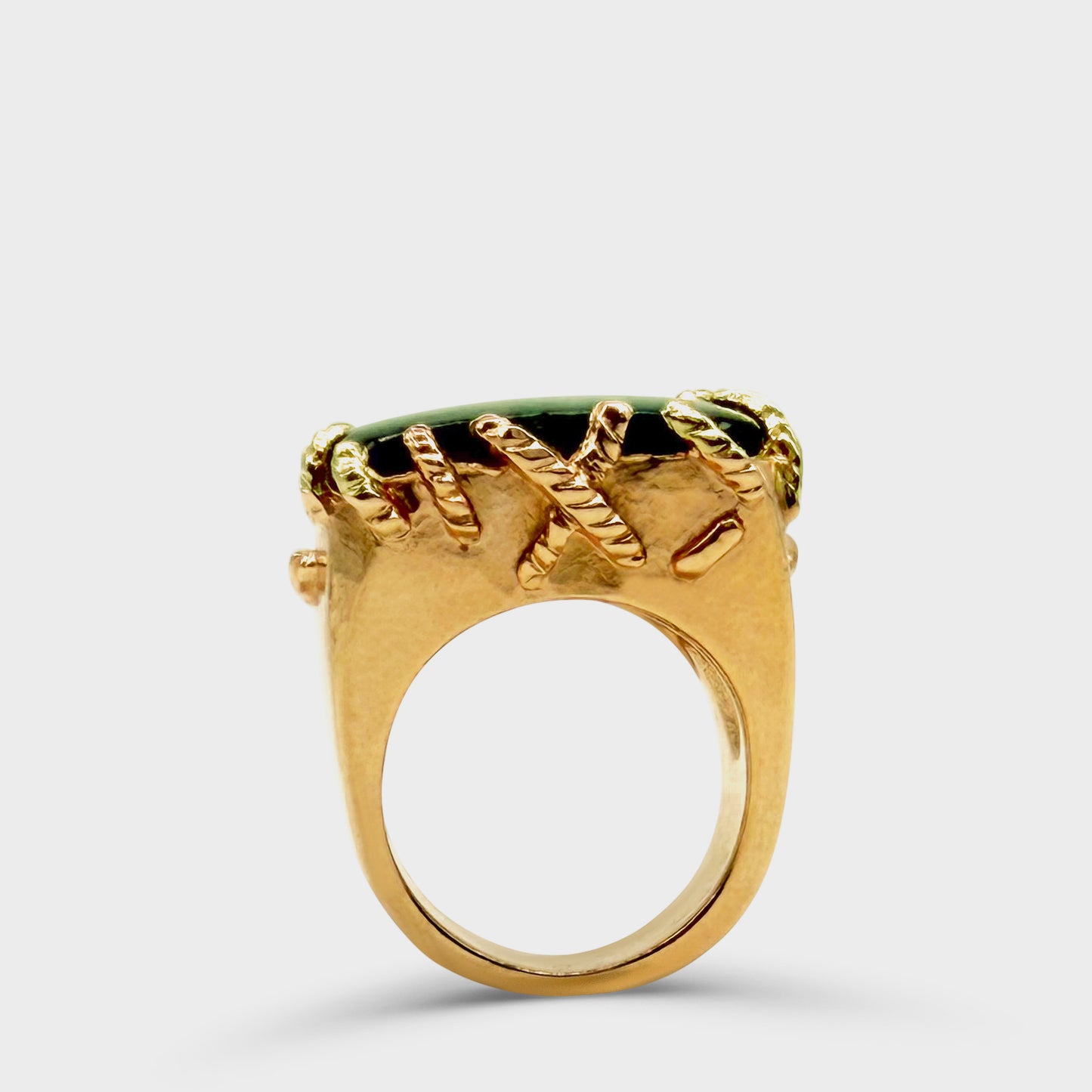 Malachite Ring Christian Lacroix 1990