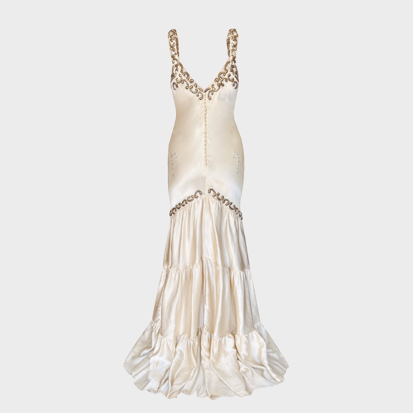 Beige Wedding Dress Roberto Cavalli SS 2004