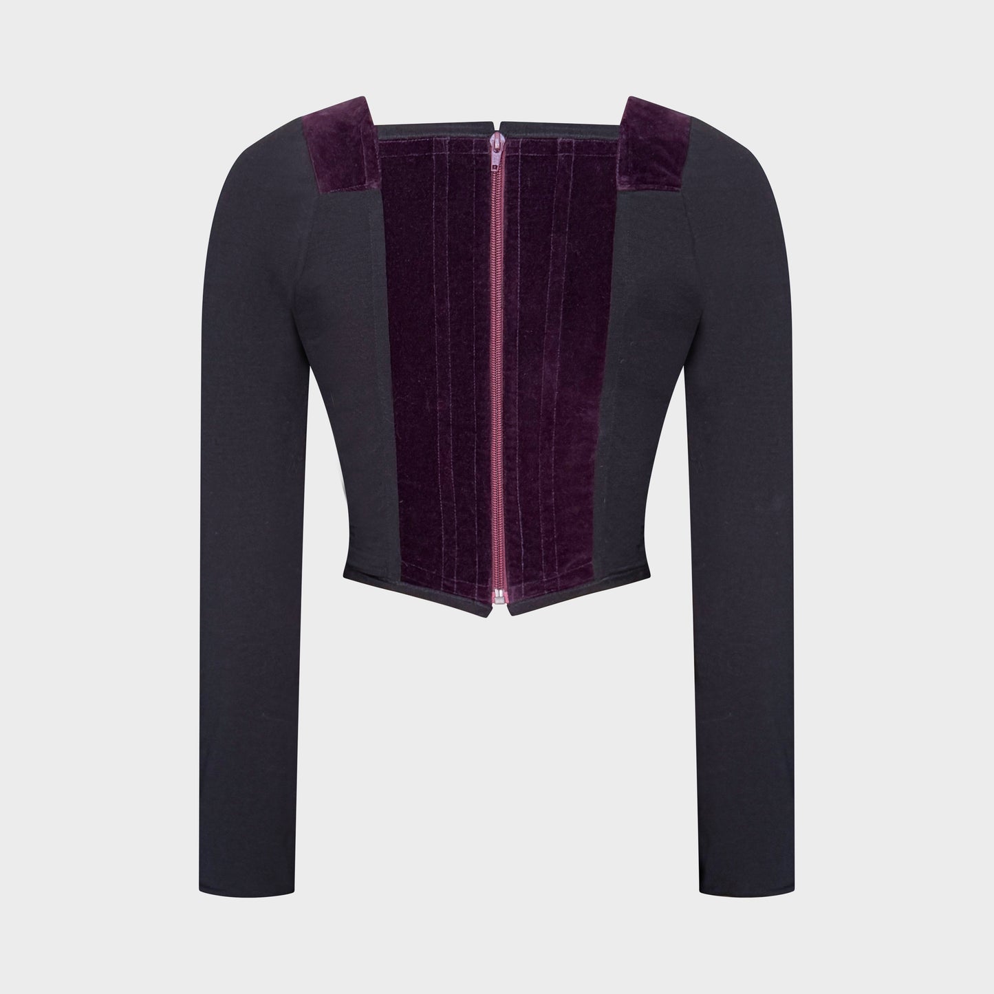 Purple & Black Velvet Corset Vivienne Westwood 1990s