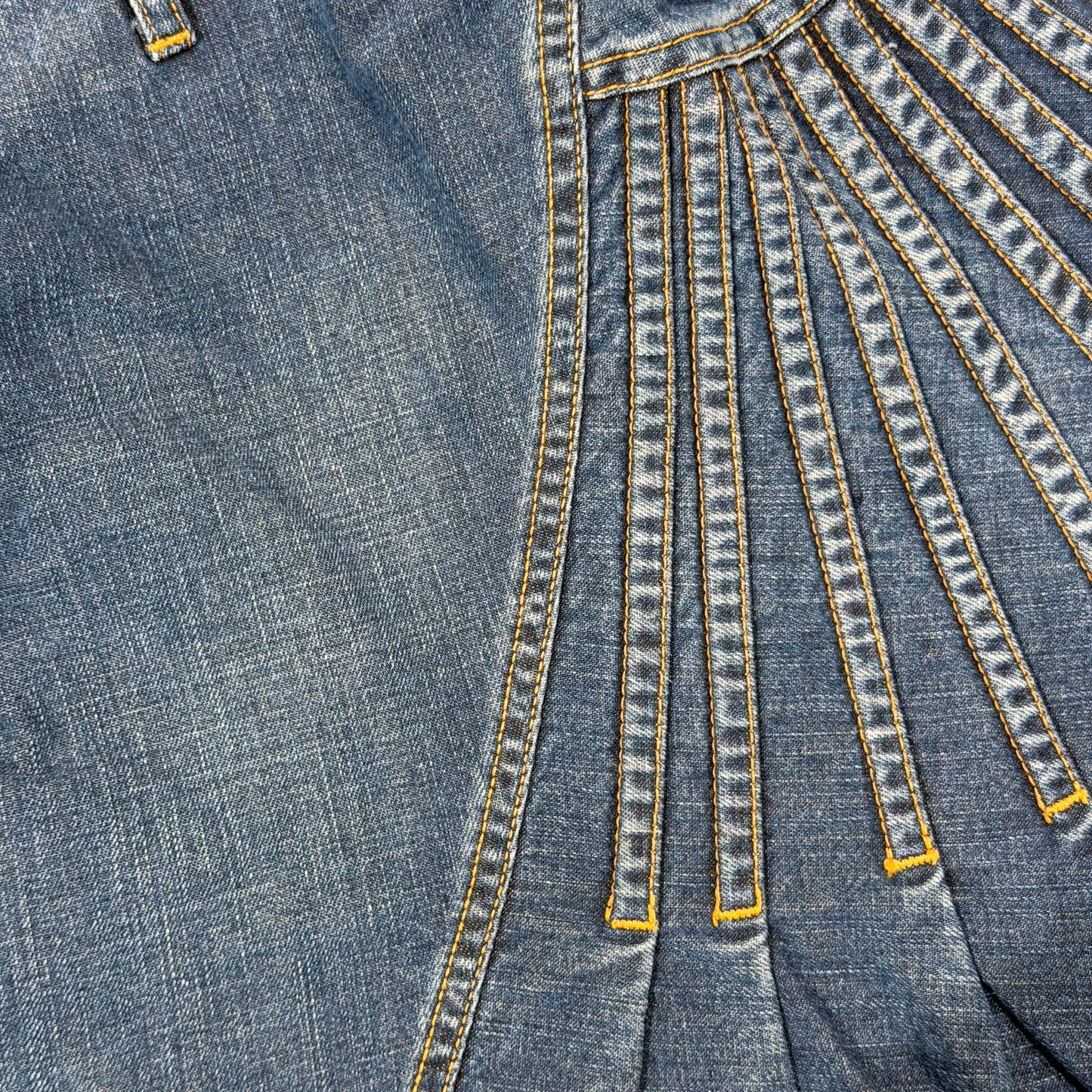 Denim Pleated Skirt Plein Sud SS 2003