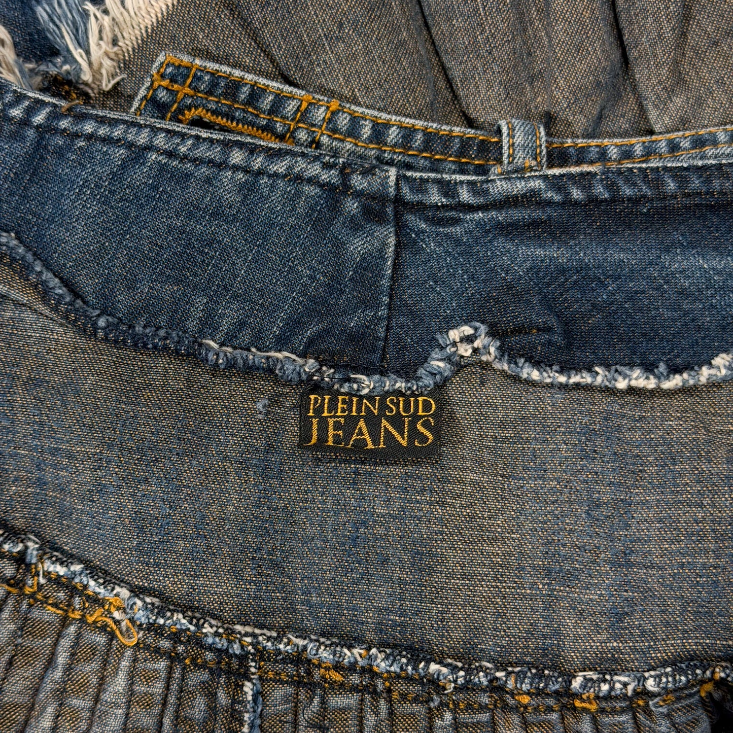 Denim Pleated Skirt Plein Sud SS 2003