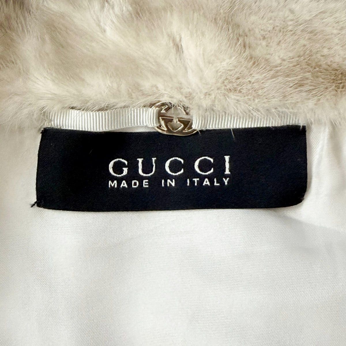 Runway Beige Python & Mink Belted Jacket Gucci FW 2004 by Tom Ford