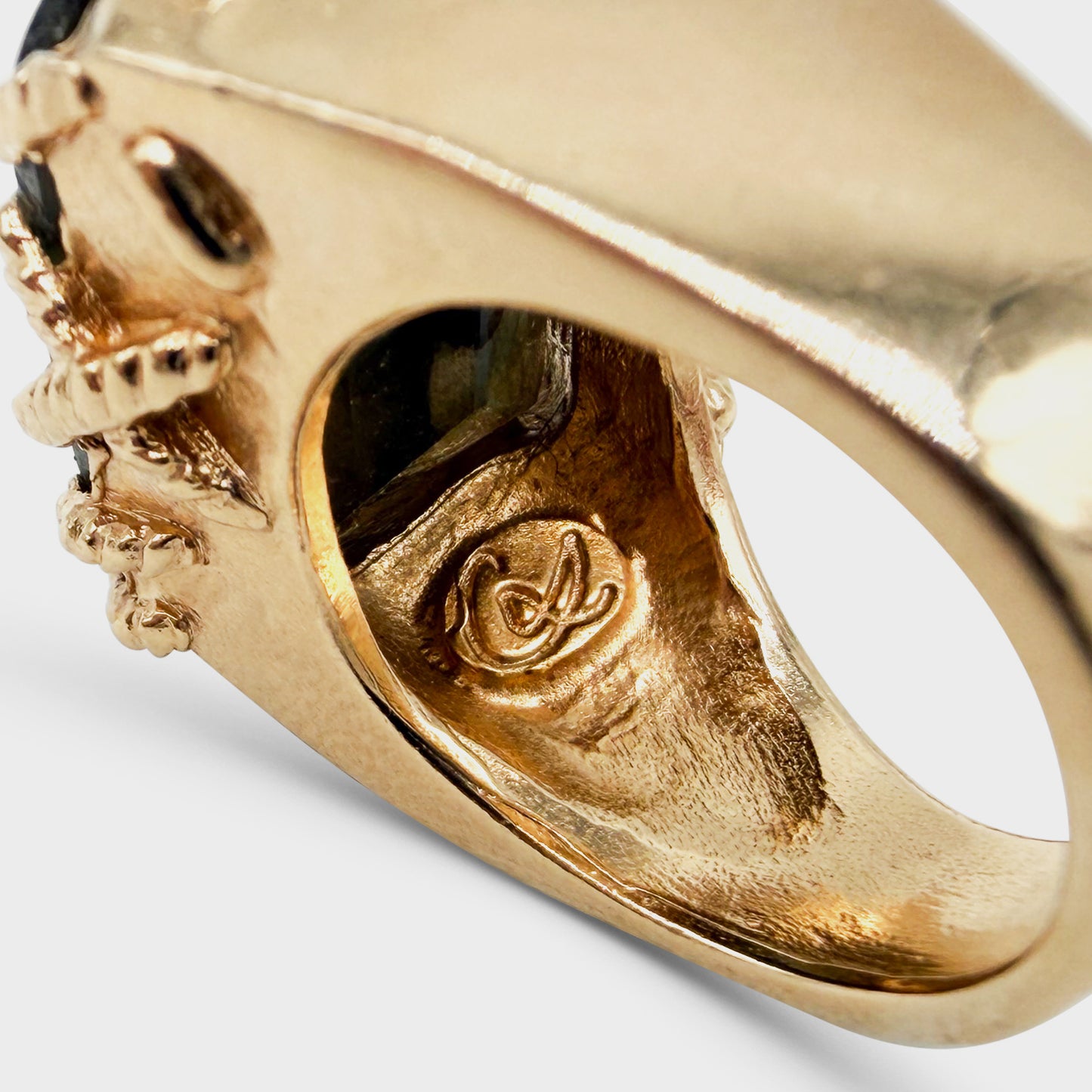 Malachite Ring Christian Lacroix 1990