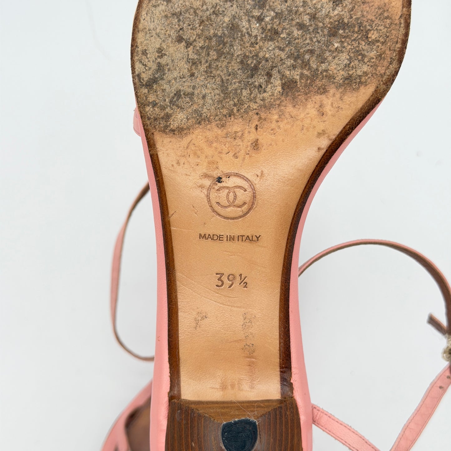 Sandales Rose Chanel 2000 par Karl Lagerfeld