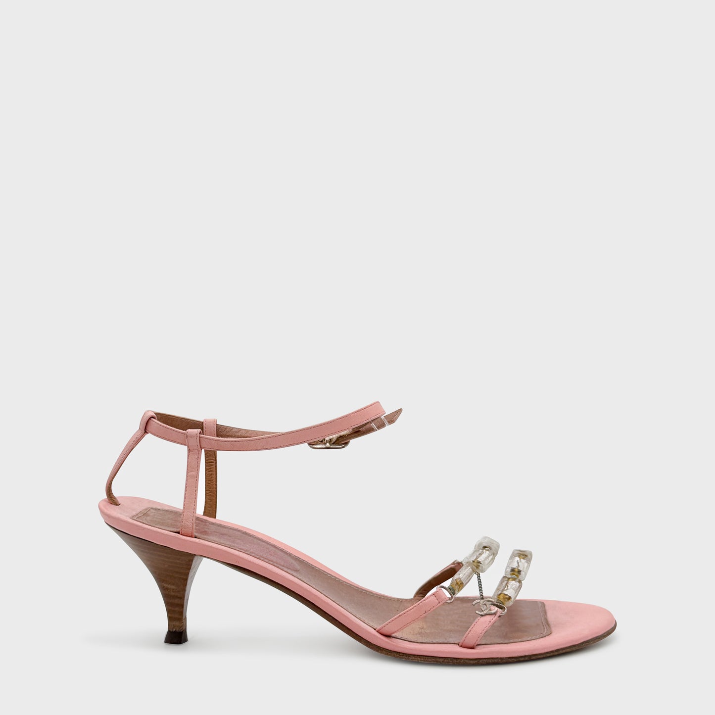 Sandales Rose Chanel 2000 par Karl Lagerfeld