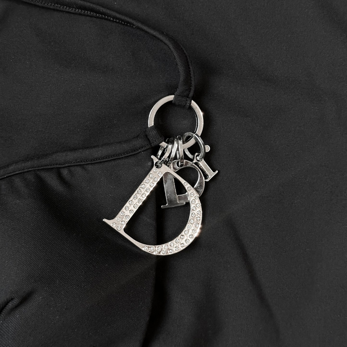 Maillot de Bain Noir Strass Christian Dior 2000 par John Galliano