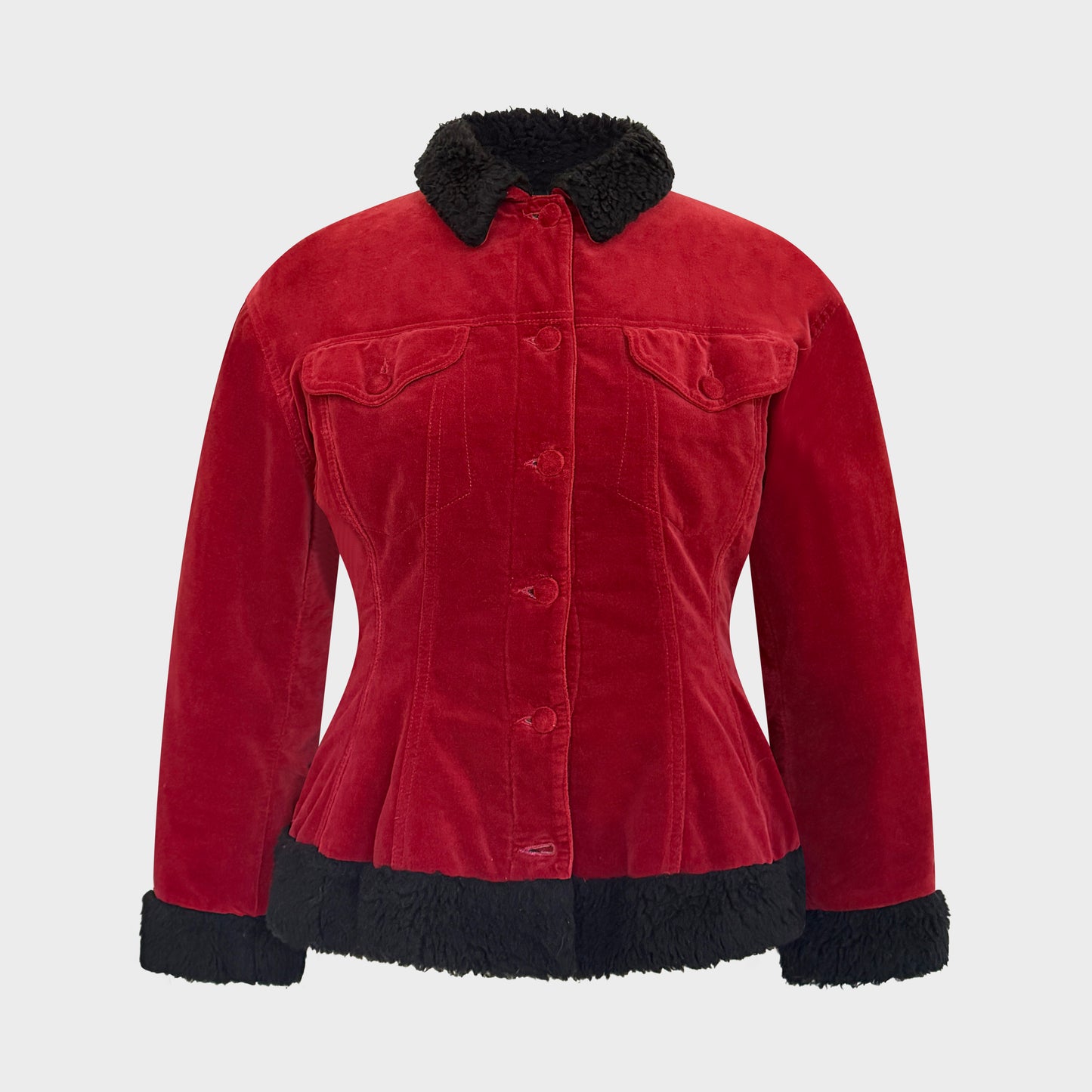 Red Velvet Jacket Jean Paul Gaultier 1990
