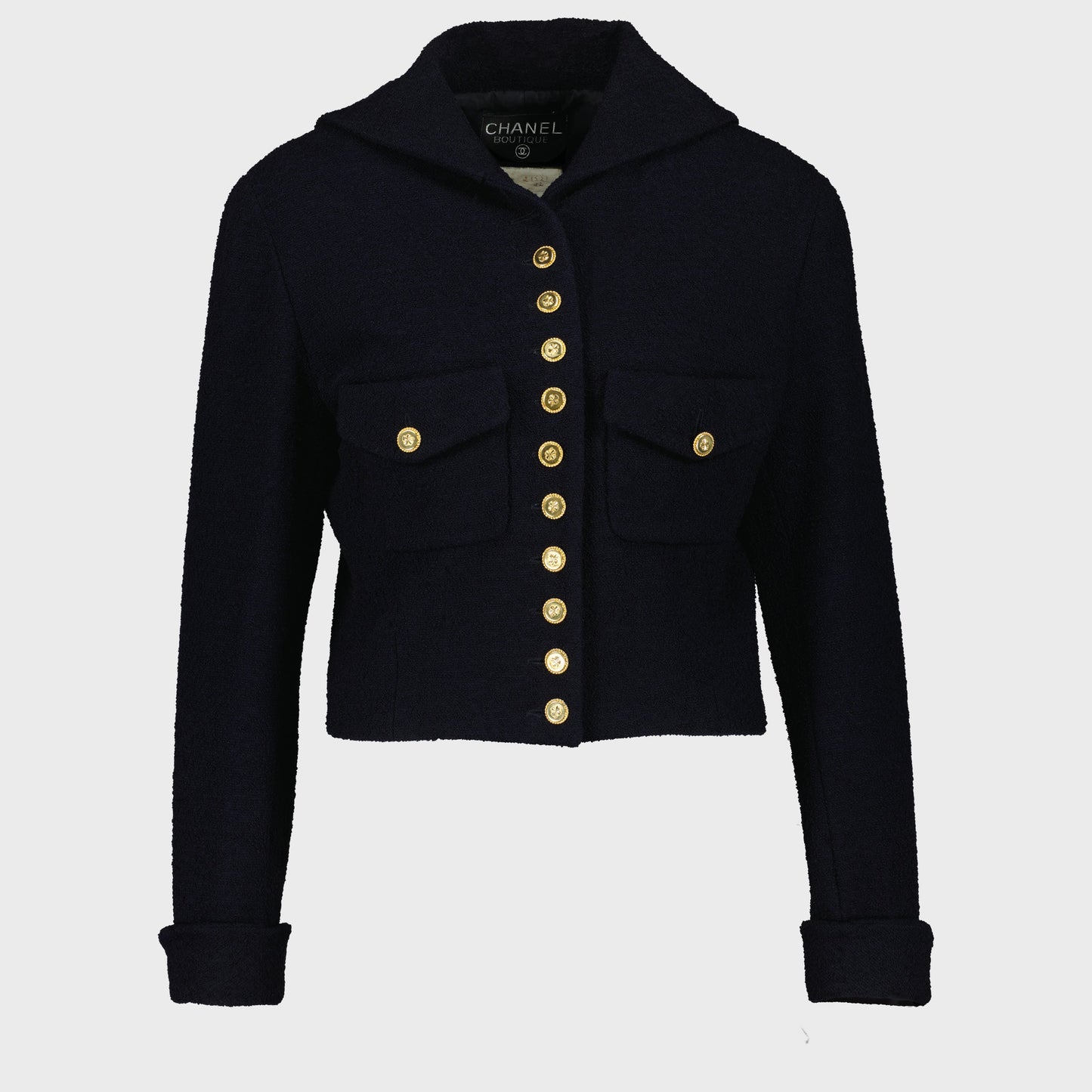 Tailleur Court Marin Chanel 1990 par Karl Lagerfeld