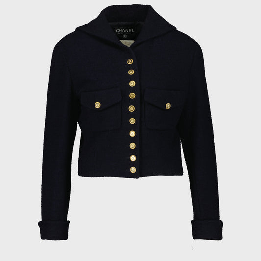 Tailleur Court Marin Chanel 1990 par Karl Lagerfeld